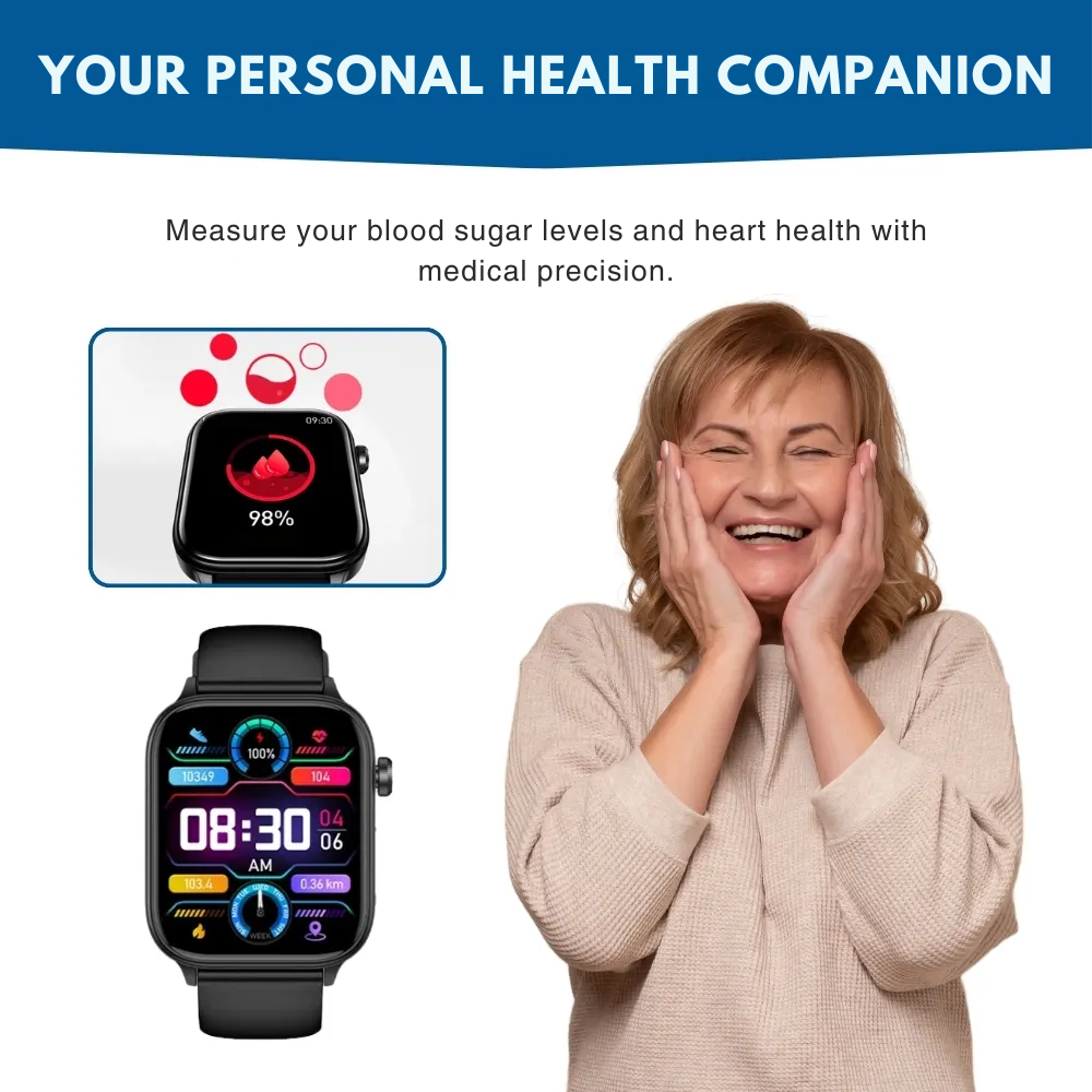 MediTrack® | Comprehensive Health Watch for Everyday Support UK