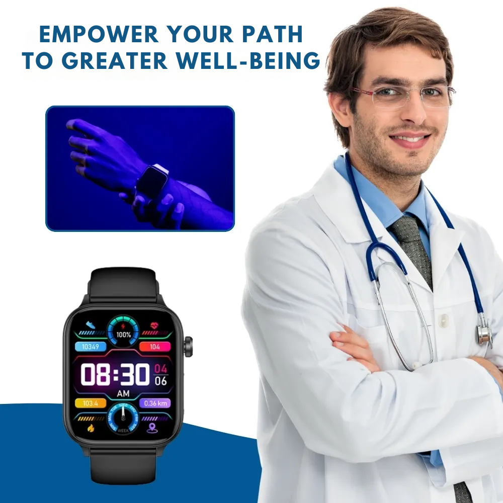MediTrack® | Comprehensive Health Watch for Everyday Support UK
